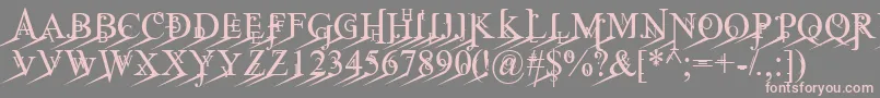 JeanSpliceLoleft Font – Pink Fonts on Gray Background