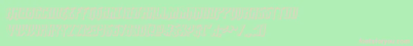 Wintersolstice3Dital Font – Pink Fonts on Green Background