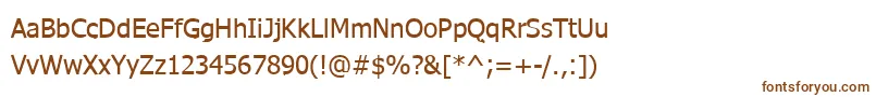 WebtamilNormal Font – Brown Fonts on White Background