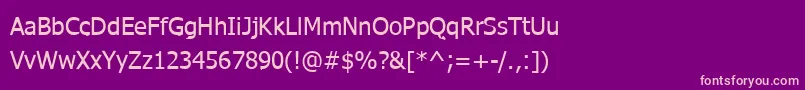 fuente WebtamilNormal – Fuentes Rosadas Sobre Fondo Morado