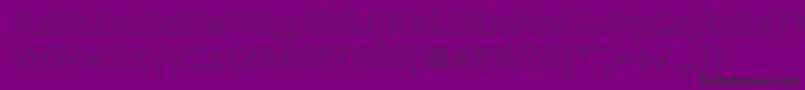 ArenaOutline Font – Black Fonts on Purple Background