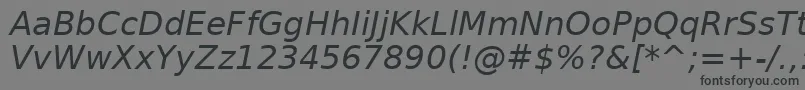 Verait Font – Black Fonts on Gray Background