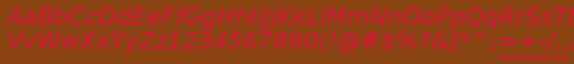 Verait Font – Red Fonts on Brown Background