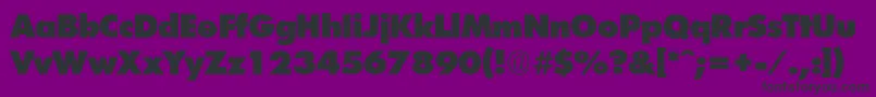 FuturistExtraheavyRegular Font – Black Fonts on Purple Background