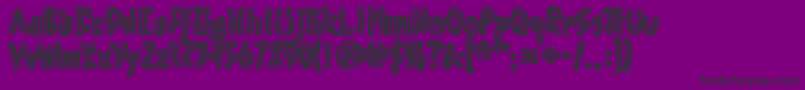 Punk Font – Black Fonts on Purple Background