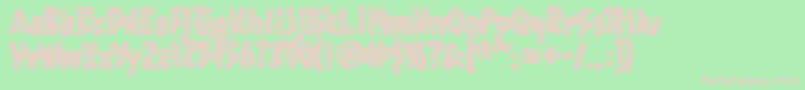 Punk Font – Pink Fonts on Green Background