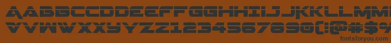 Geminalaser Font – Black Fonts on Brown Background