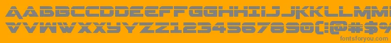 Geminalaser Font – Gray Fonts on Orange Background