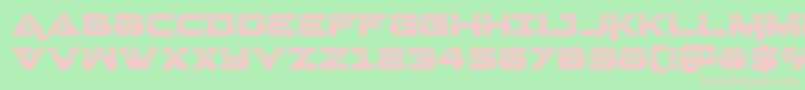 Geminalaser Font – Pink Fonts on Green Background