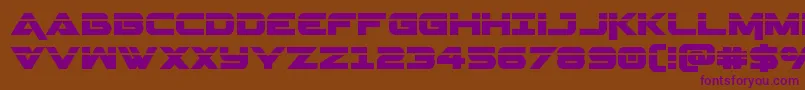 Geminalaser Font – Purple Fonts on Brown Background