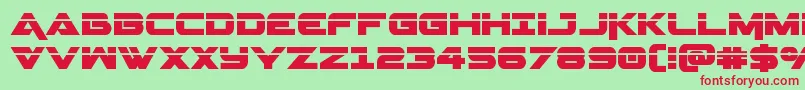 Geminalaser Font – Red Fonts on Green Background