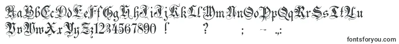Шрифт Zenda – средневековые шрифты