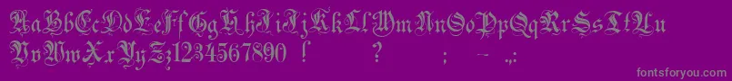 Шрифт Zenda – серые шрифты на фиолетовом фоне