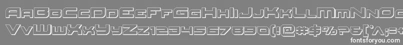 Redrocket3D Font – White Fonts on Gray Background