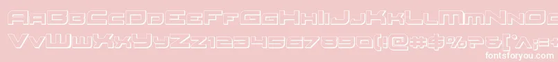 Redrocket3D Font – White Fonts on Pink Background