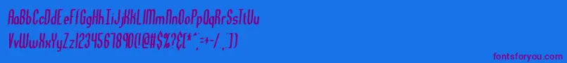 Gr8higts Font – Purple Fonts on Blue Background