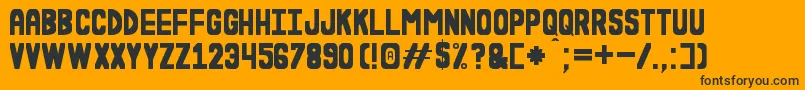 EsLaDuraWnSt Font – Black Fonts on Orange Background