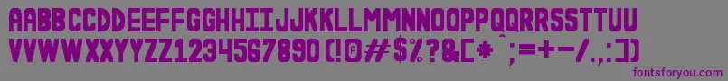 EsLaDuraWnSt Font – Purple Fonts on Gray Background