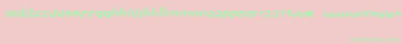 Smprvl Font – Green Fonts on Pink Background