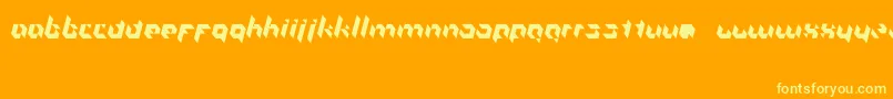 Smprvl Font – Yellow Fonts on Orange Background