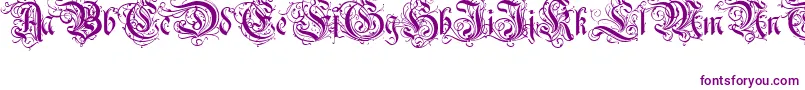 RothenburgDecorativeNormal-Schriftart – Violette Schriften