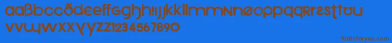 More about Xeno Font Xeno Font – Brown Fonts on Blue Background