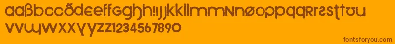 Lisätietoja Xeno-fontista Xeno-fontti – ruskeat fontit oranssilla taustalla