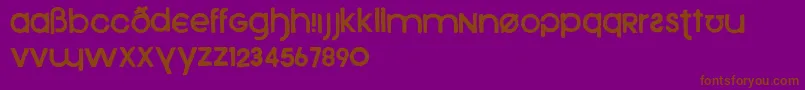 Xeno Font – Brown Fonts on Purple Background