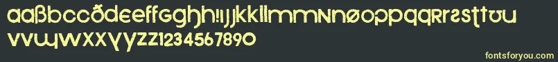 Xeno Font – Yellow Fonts on Black Background