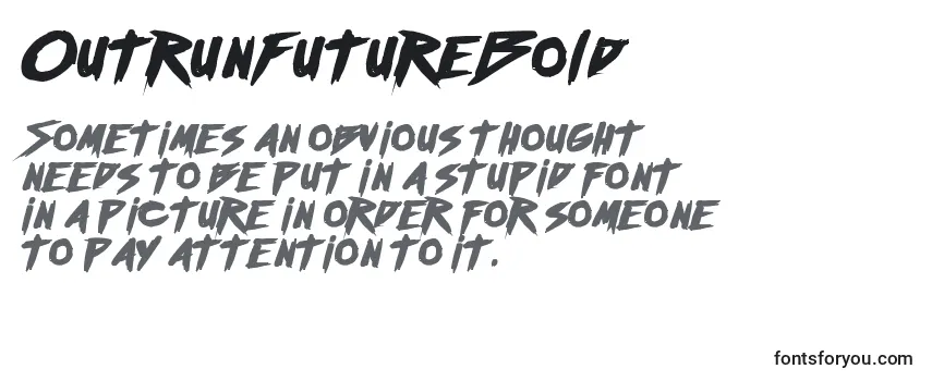 Review of the OutrunFutureBold Font
