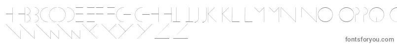 Linearus-Schriftart – Graue Schriften auf weißem Hintergrund