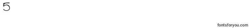 Fonte Shepaintsmeblue – fontes números 5