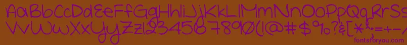 Подробнее о шрифте Shepaintsmeblue Шрифт Shepaintsmeblue – фиолетовые шрифты на коричневом фоне