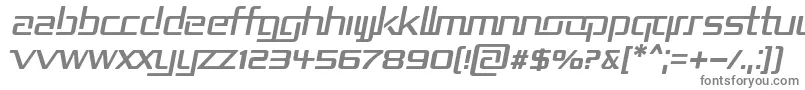 RepublikaIiItalic Font – Gray Fonts on White Background