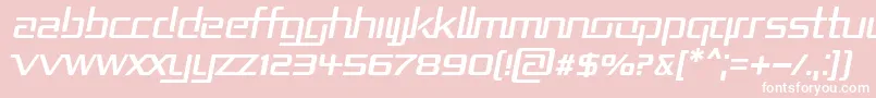 RepublikaIiItalic Font – White Fonts on Pink Background