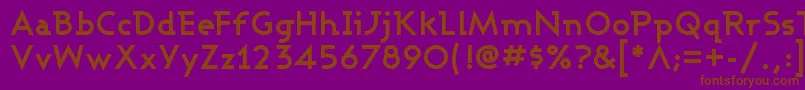 Шрифт AshbyBold – коричневые шрифты на фиолетовом фоне