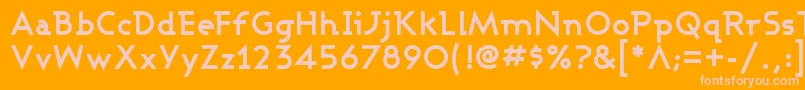 AshbyBold Font – Pink Fonts on Orange Background