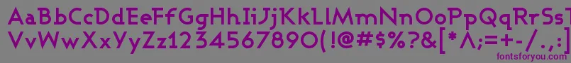 Шрифт AshbyBold – фиолетовые шрифты на сером фоне