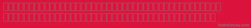 フォントWpMultinationalaRoman – 赤い背景に灰色の文字
