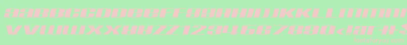 TaskeksemInflamerat Font – Pink Fonts on Green Background