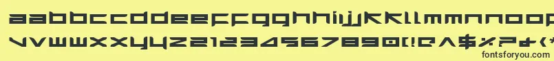 Weitere Informationen zur HarrierBoldExpanded-Schriftart HarrierBoldExpanded-Schriftart – Schwarze Schriften auf gelbem Hintergrund