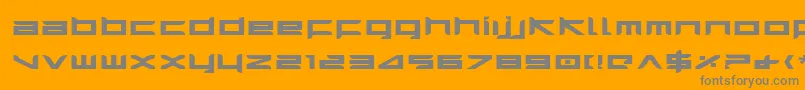Шрифт HarrierBoldExpanded – серые шрифты на оранжевом фоне
