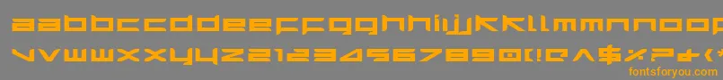 HarrierBoldExpanded Font – Orange Fonts on Gray Background