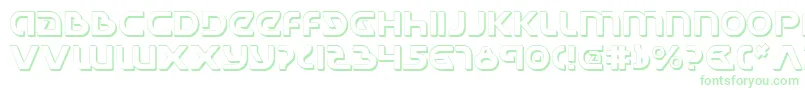 UniversalJackShadow Font – Green Fonts on White Background