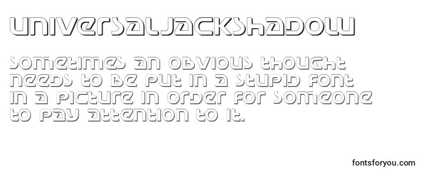 Schriftart UniversalJackShadow