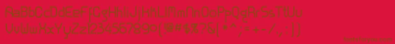 ZoloftBold Font – Brown Fonts on Red Background