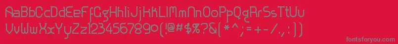 ZoloftBold Font – Gray Fonts on Red Background