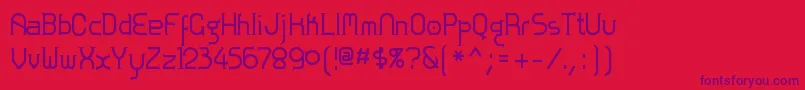 ZoloftBold Font – Purple Fonts on Red Background