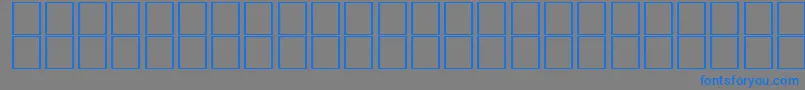 フォントMcsTabukSINormal. – 灰色の背景に青い文字