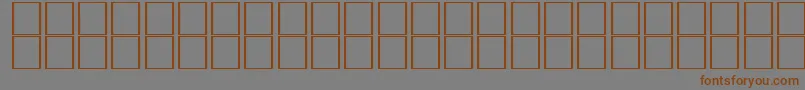 McsTabukSINormal. Font – Brown Fonts on Gray Background